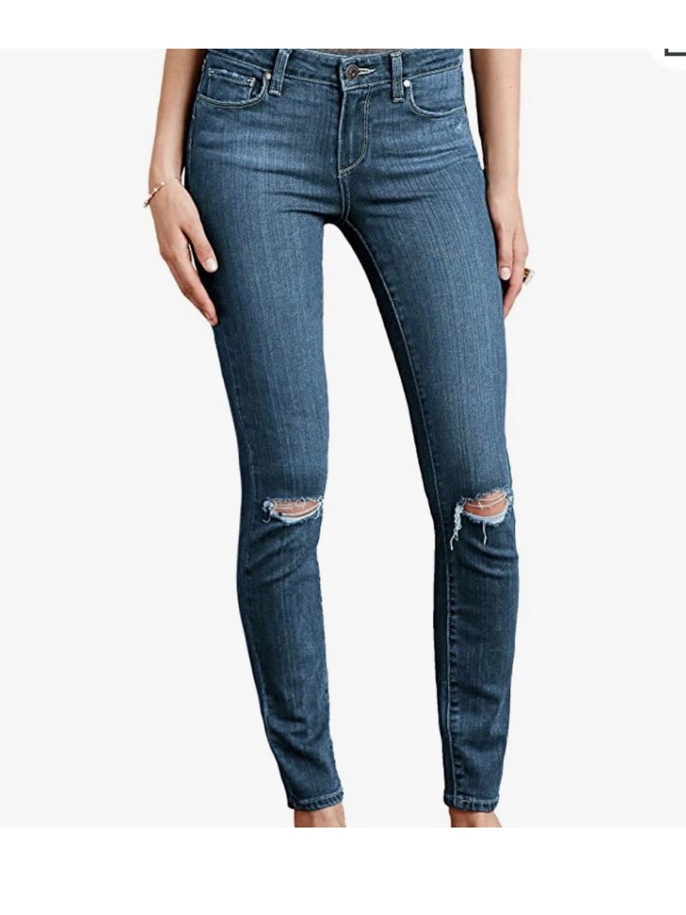PAIGE Verdugo Ankle Jeans Women’s Size 26 distressed Skinny Stretch Denim